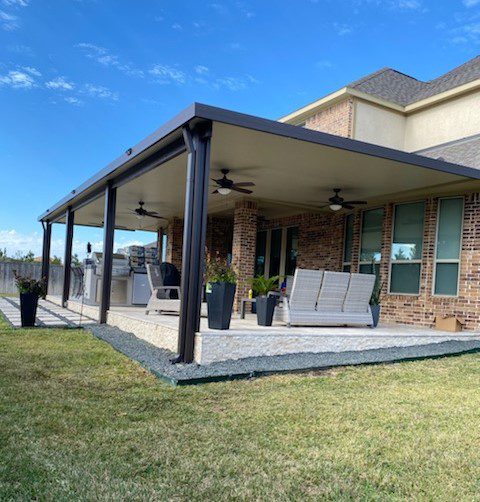 Patio Covers in Houston, Katy and Cypress TX Metal patio cover in Houston, Texas